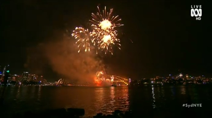 Australia rings in New Year early with first round of fireworks