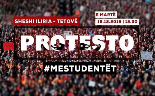 Students from Tetovo protest against corruption, university fees