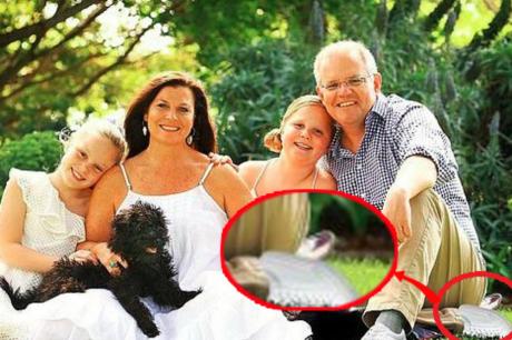 Scott Morrison shoe Photoshop fail gives Australian prime minister two left feet