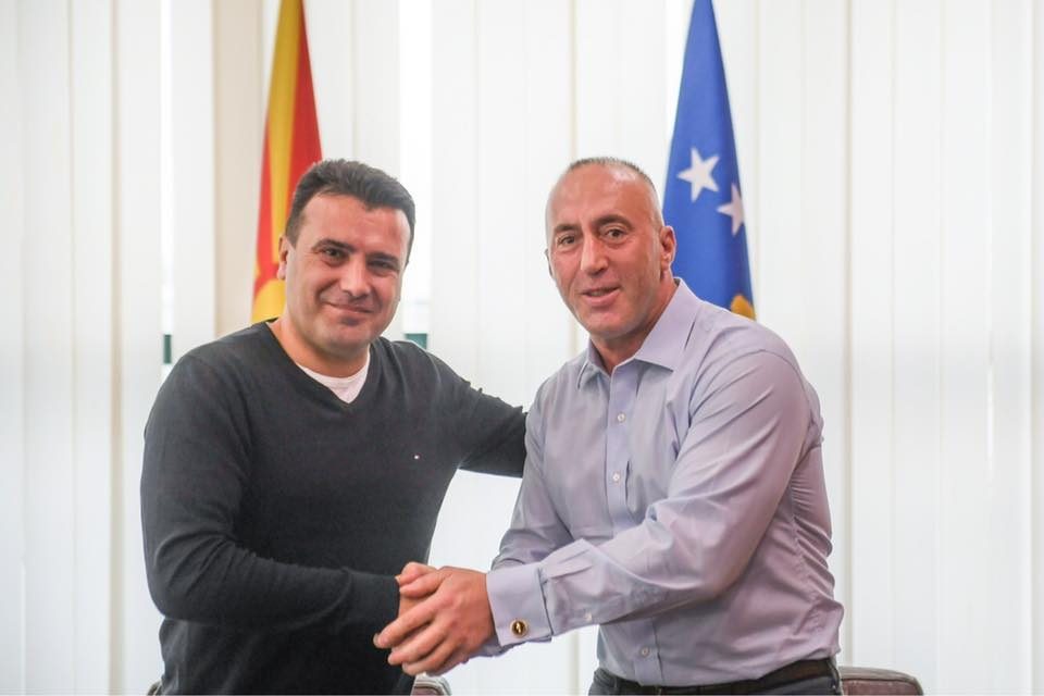 Haradinaj meets Zaev, calls him the “Prime Minister of North Macedonia”