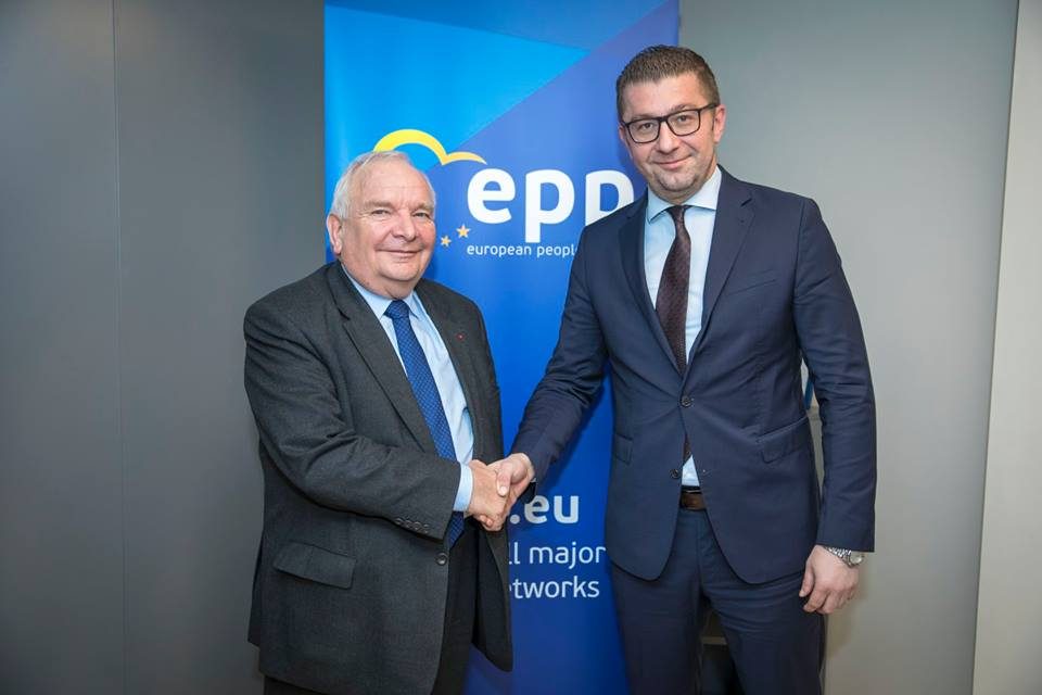 Following his meeting with Mickoski, EPP President Daul demands transparent and democratic elections in Macedonia