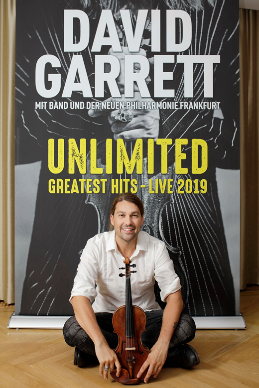 Violinist David Garrett included Skopje on his Unlimited tour in September