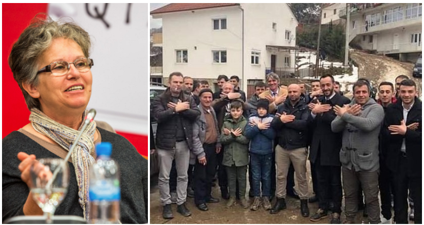 Butterflies and eagles: Leftist activist forced to apologize to Albanian politician, sort of