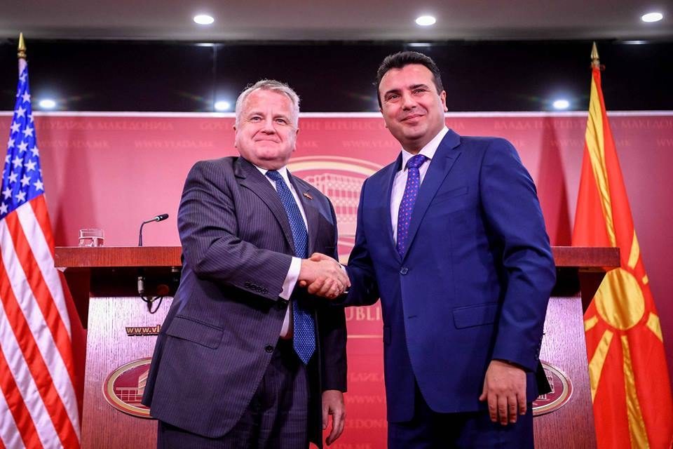 Zaev discussed the process to rename Macedonia with US Deputy Secretary of State Sullivan