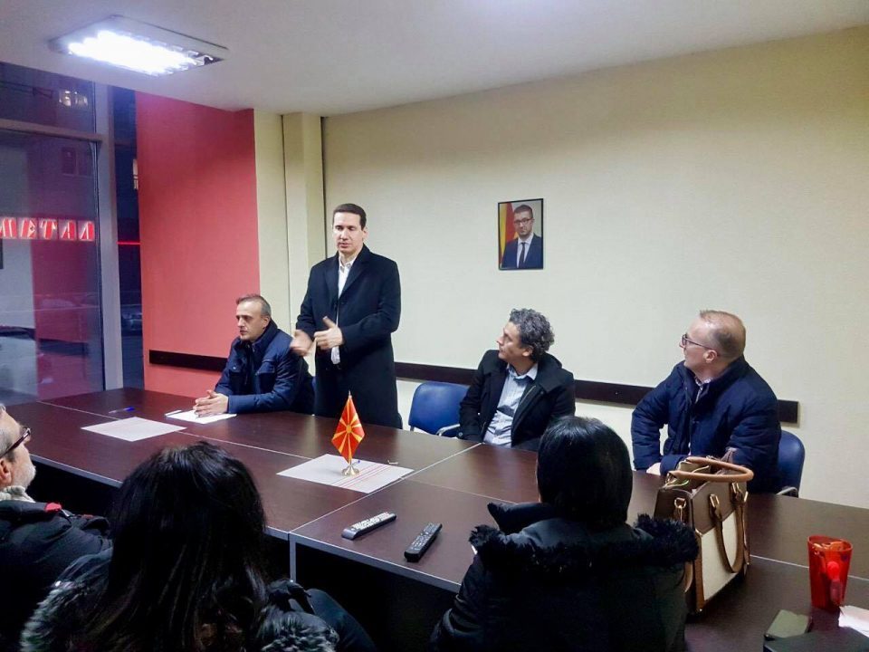 Vladimir Gjorcev meets VMRO supporters in Skopje, asks for their help in his presidential campaign