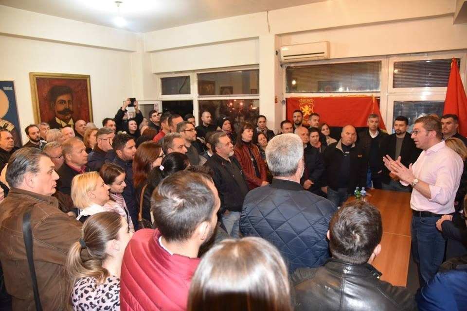 Mickoski meets with Aerodrom residents: Let’s fight for justice, for honesty, for a better and stronger Macedonia