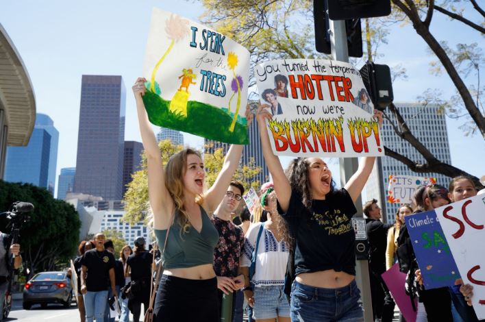 Students demand action on climate change at protests worldwide