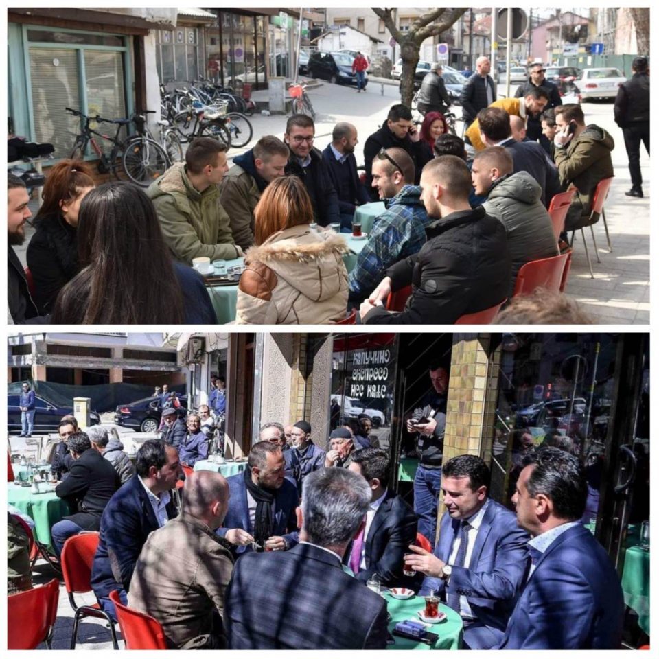 Mickoski met with young people in Ohrid, Zaev with Nefi Usaini