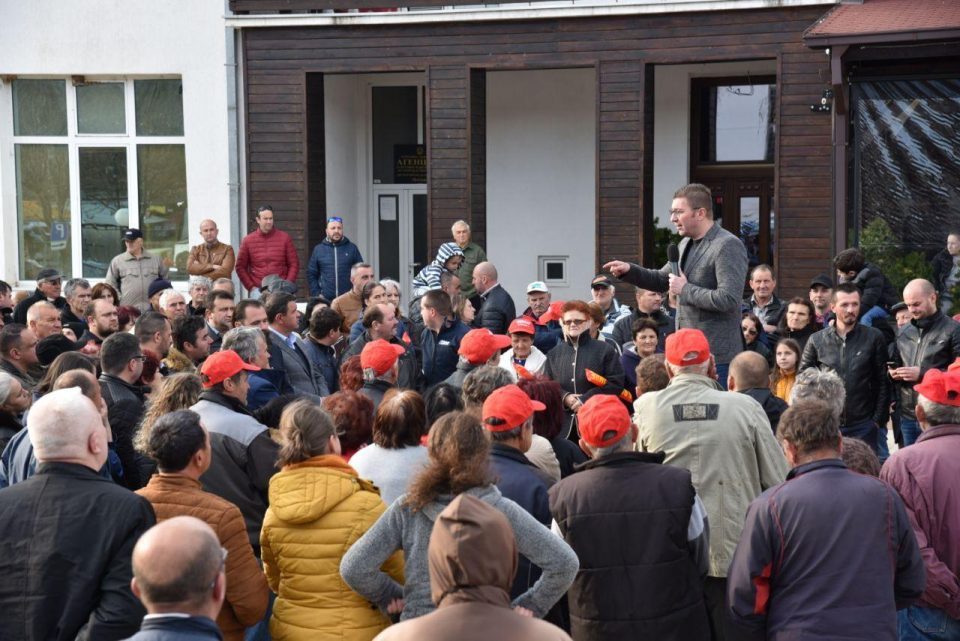 Mickoski in Pehcevo: This election is for Macedonia and its future