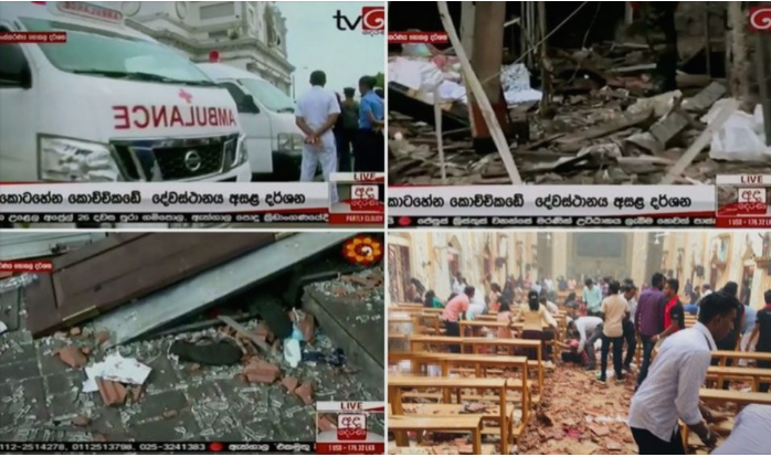 Terrorists kill more than 130 people in a series of attacks on churches and hotels in Sri Lanka