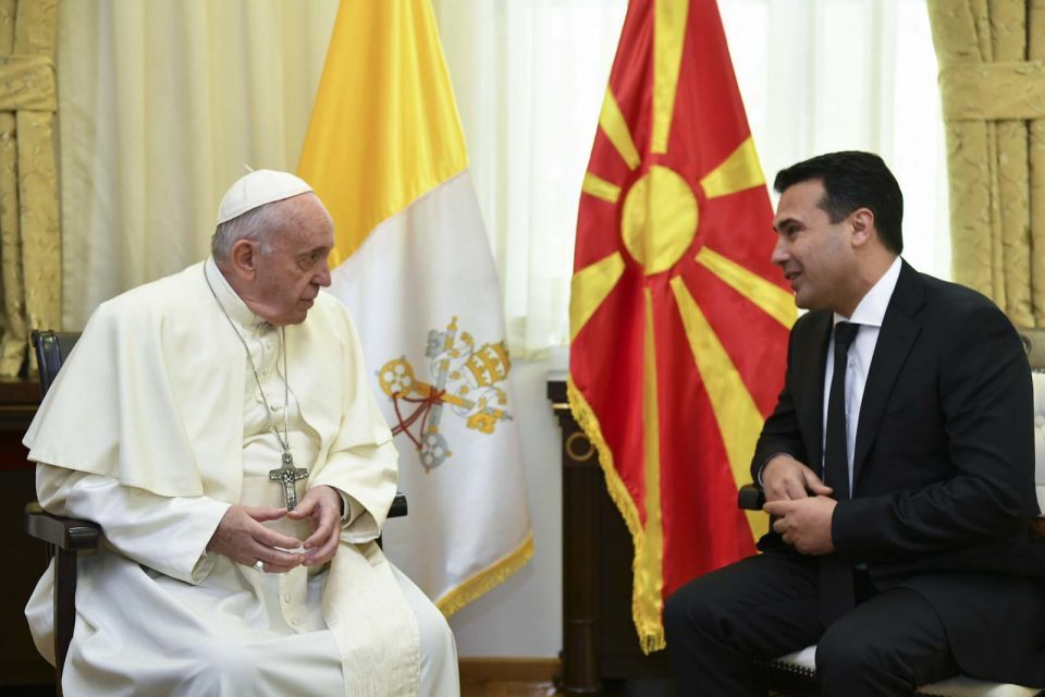 Zaev had a private audience with Pope Francis
