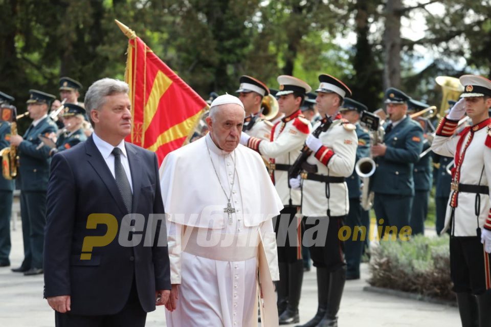 Pope Francis at Villa Vodno