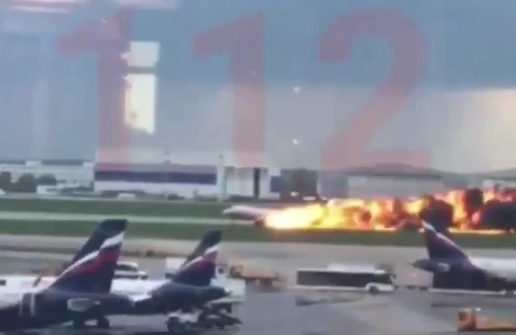Airplane fire in Moscow kills at least 13 passengers