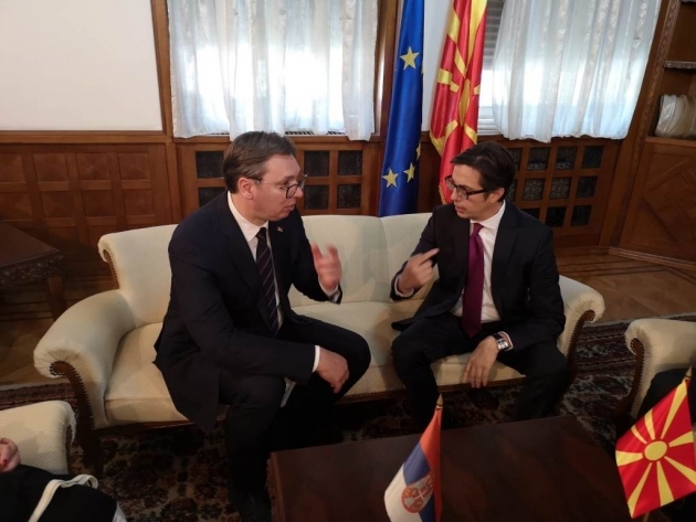 Pendarovski met with the foreign dignitaries who came to his inauguration