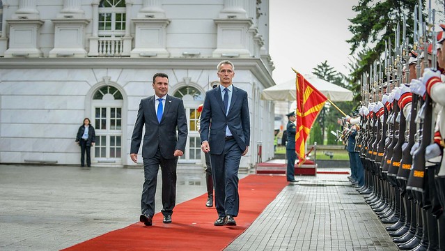 Zaev welcomes Stoltenberg and NATO officials to Skopje