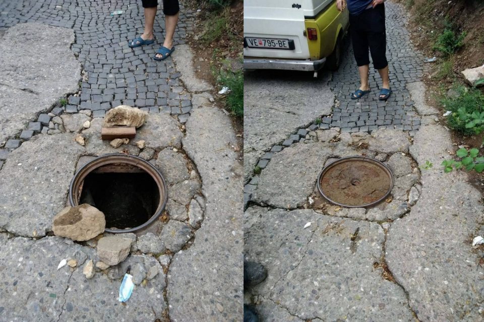 When covering a drain becomes newsworthy