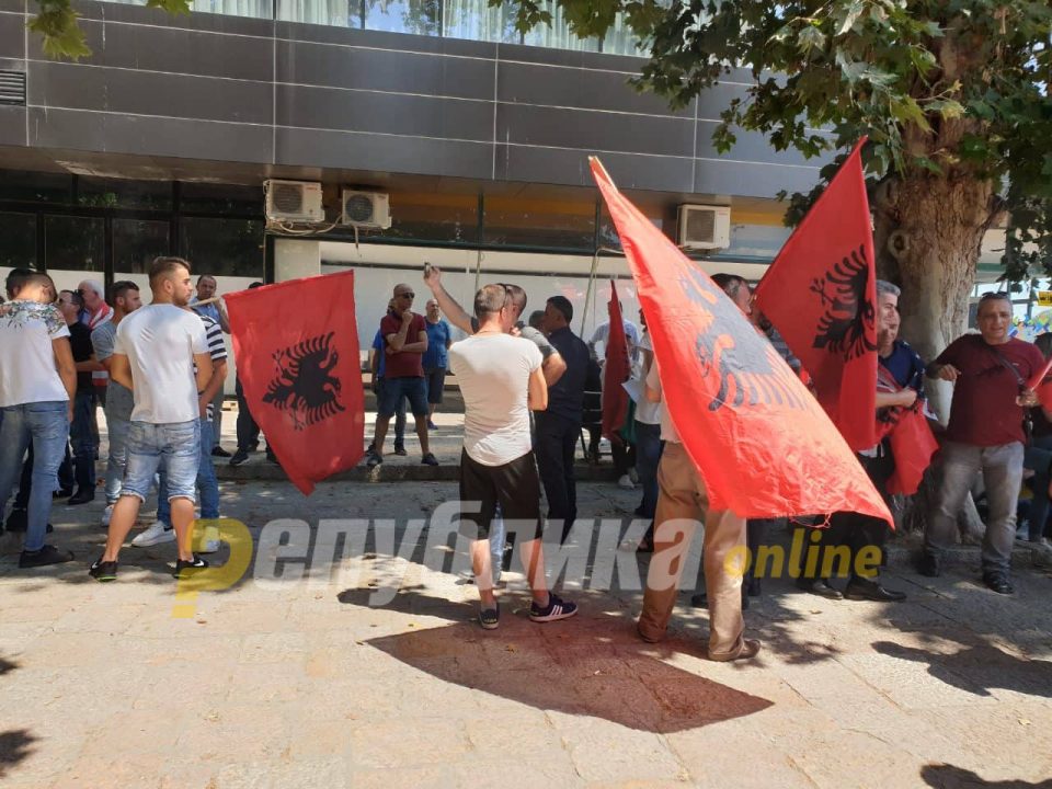 Brother of the anti-DUI leaker El Cheka attacked during a protest in Skopje
