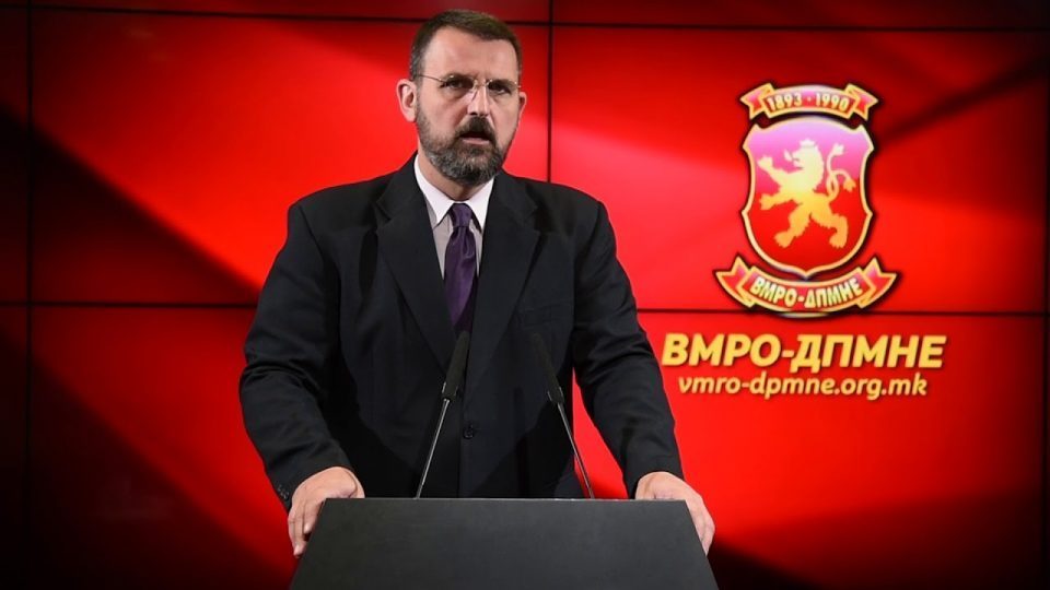 VMRO accuses Intelligence Agency director Musliu of conflict of interest after he appointed a person from his wife’s NGO to a top position in the Agency