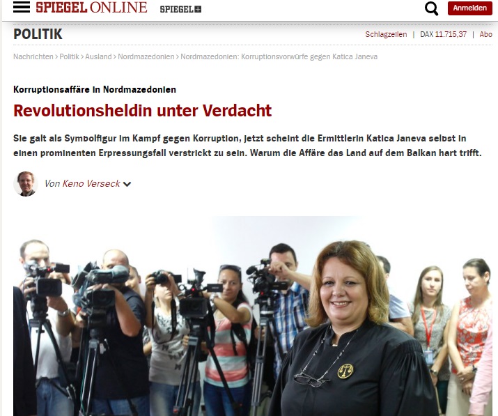 Revolution Heroine under Suspicion – German Spiegel writes about Katica Janeva and Zoran Zaev