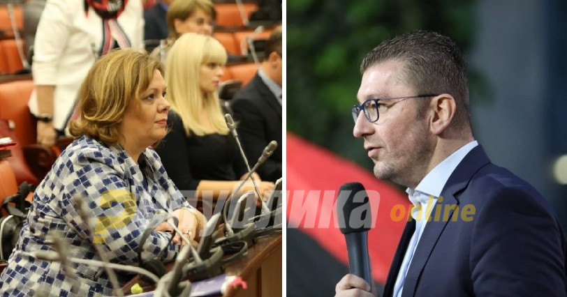 Mickoski says that Janeva blackmailed him and VMRO members of Parliament