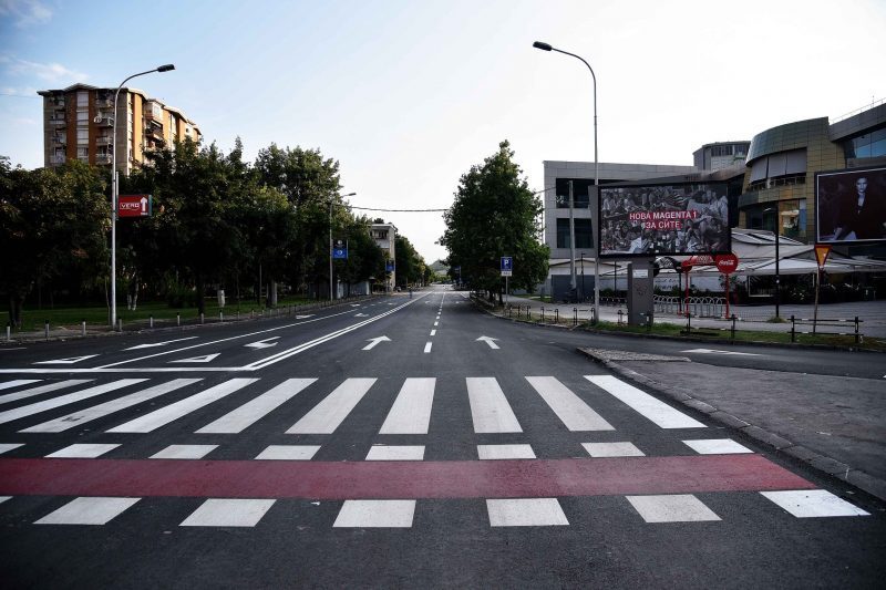 Roller ski coup expected to grind traffic around the Skopje City Mall to a halt for three days