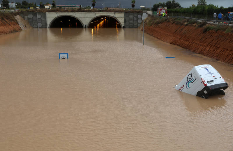 Four dead as torrential rain and floods batter Spain