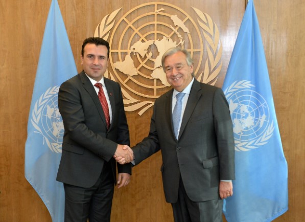 PM Zaev to meet UN chief Guterres in New York