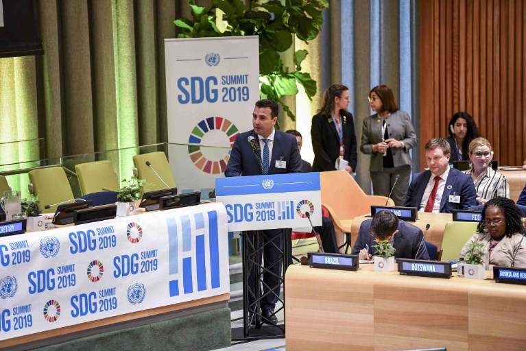 Zaev presents five sustainable development goals of the government at New York Summit