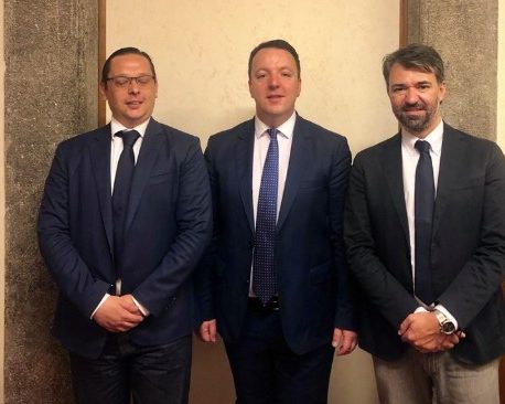 Nikoloski meets Senators Candura and Pelegrini in Rome