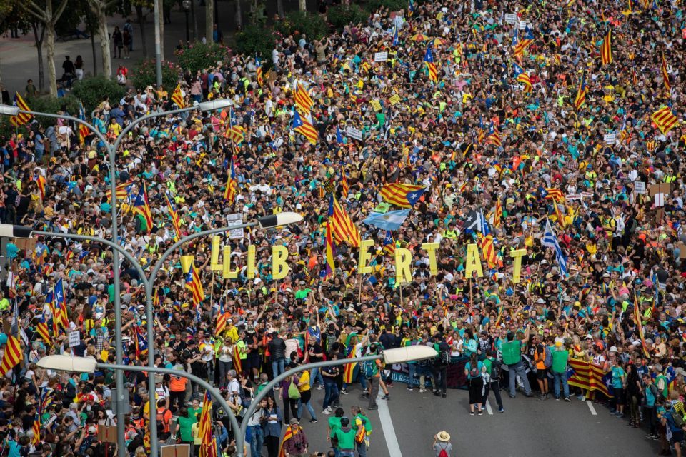 Protesters clash with police on fifth day of Catalonia protests