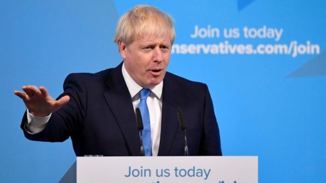 Boris asks the Parliament to support the Brexit deal he made with the EU