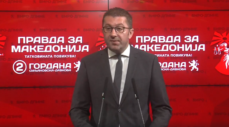 Mickoski: Failure to get date is not because of the people, but because of Zaev’s policies