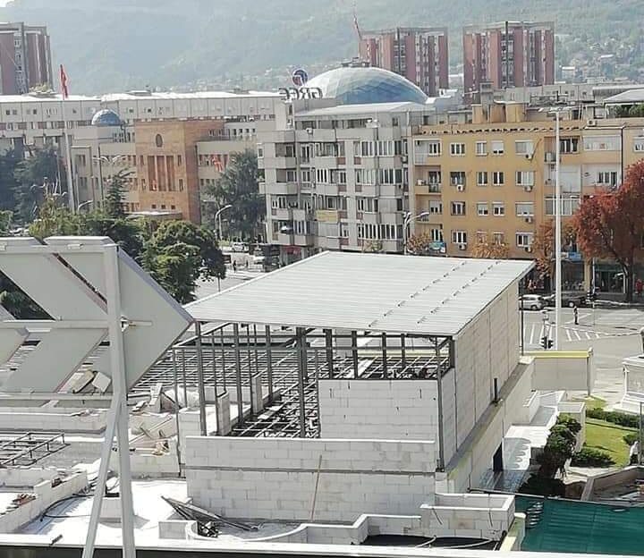 VMRO-DPMNE says Skopje Mayor Silegov is allowing a business close to his SDSM party to build a restaurant on top of the once bitterly contested GTC mall