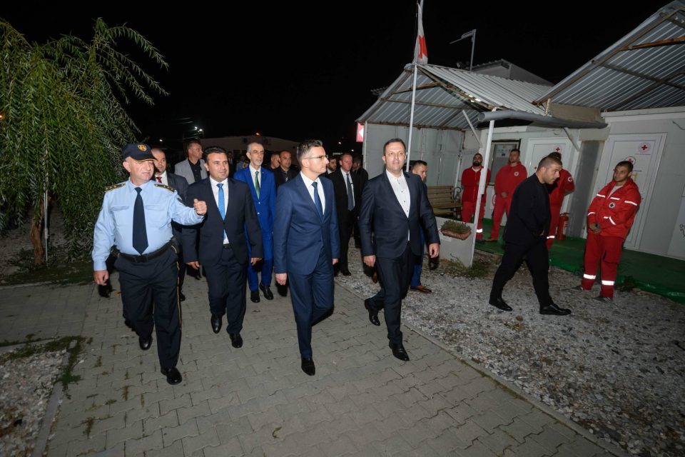 Zaev took the Slovenian Prime Minister all the way to the southern border to avoid hearing football fans chant “Never North – Only Macedonia”?
