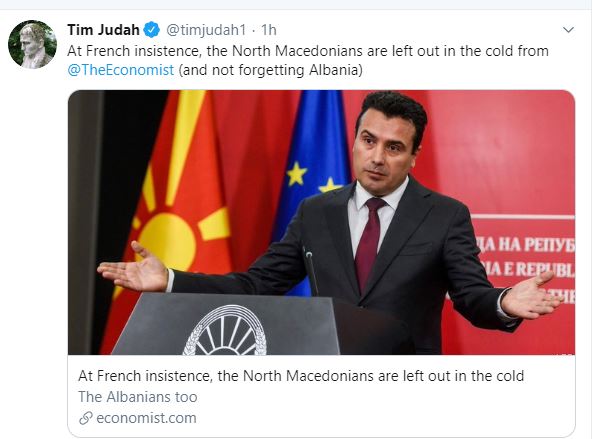 Economist: Europe showed “North Macedonians” the finger