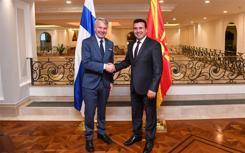 Zaev – Haavisto: Strong support for EU enlargement
