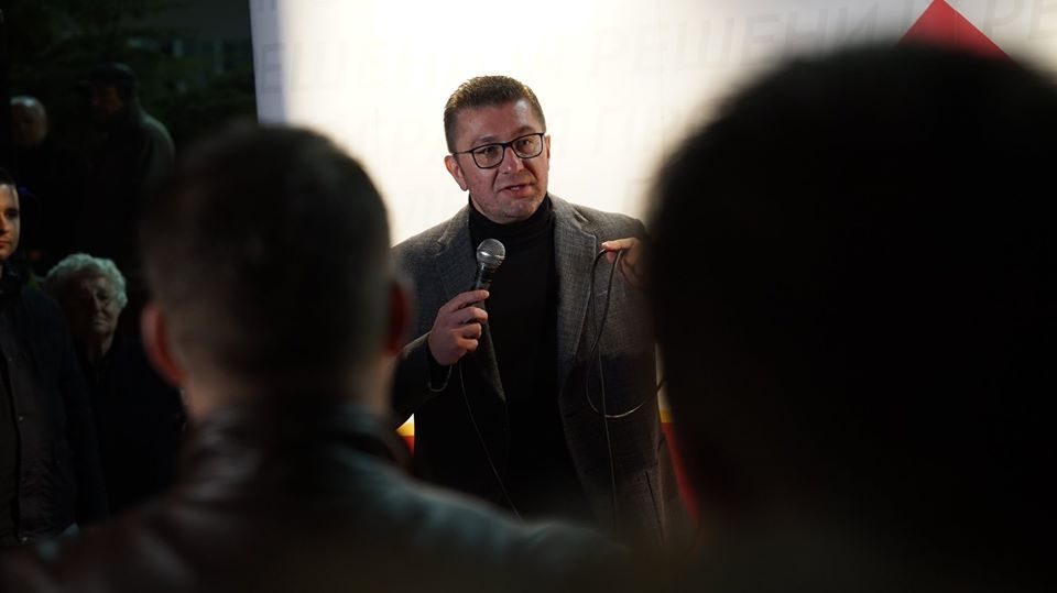 Mickoski in Kavadarci: Let’s break the lies and unjustified hopes that the government brings