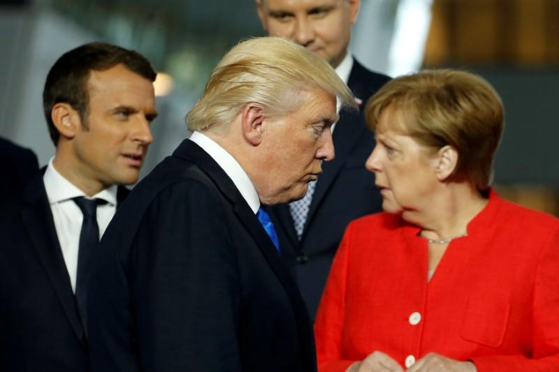 Trump to meet Macron, Merkel at NATO summit