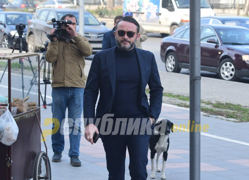 Orce Kamcev arrives to give his much anticipated testimony in the Racket scandal