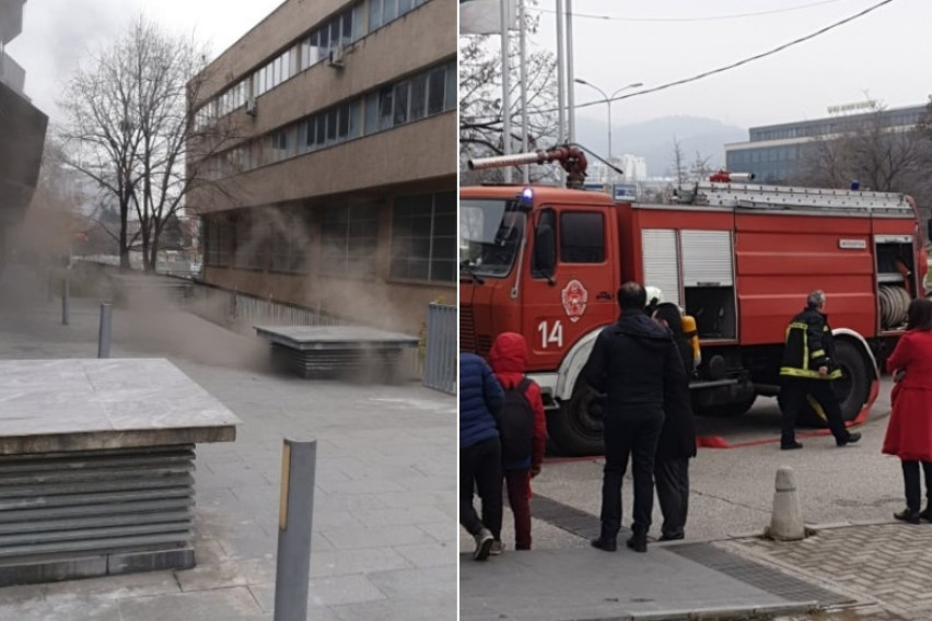 Commercial center in Skopje evacuated due to an electric relay station fire