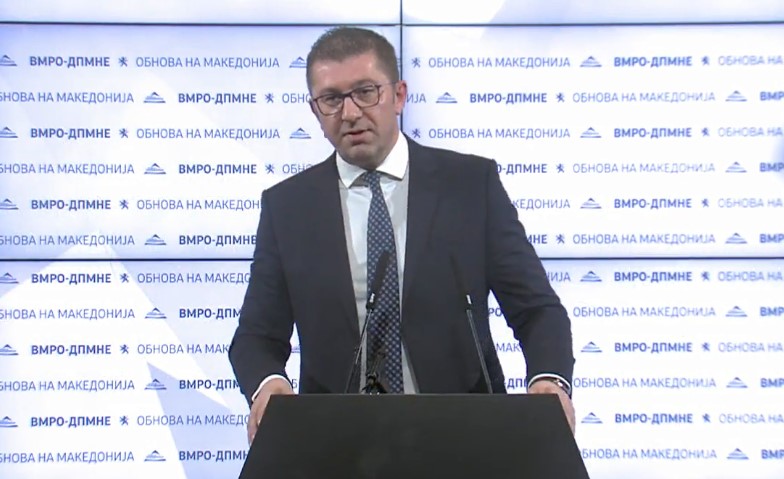 Mickoski: Zaev wants Law on Public Prosecutor’s Office for amnesty of crime and injustice