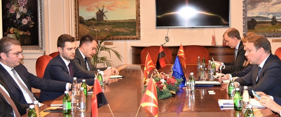 VMRO has a plan to fast-track Macedonia toward the EU, Mickoski tells Varhelyi