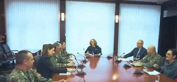 Sekerinska uses officers as props in SDSM party election video