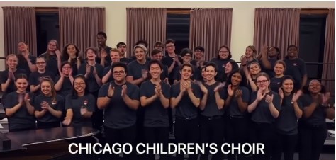 The Chicago Children’s Choir, where Vasil sang until 2003, surprised him with an emotional video message!