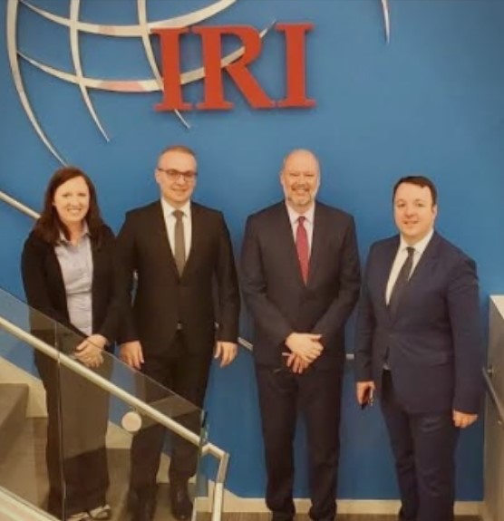 VMRO officials Nikoloski and Milososki met with IRI director McCarthy