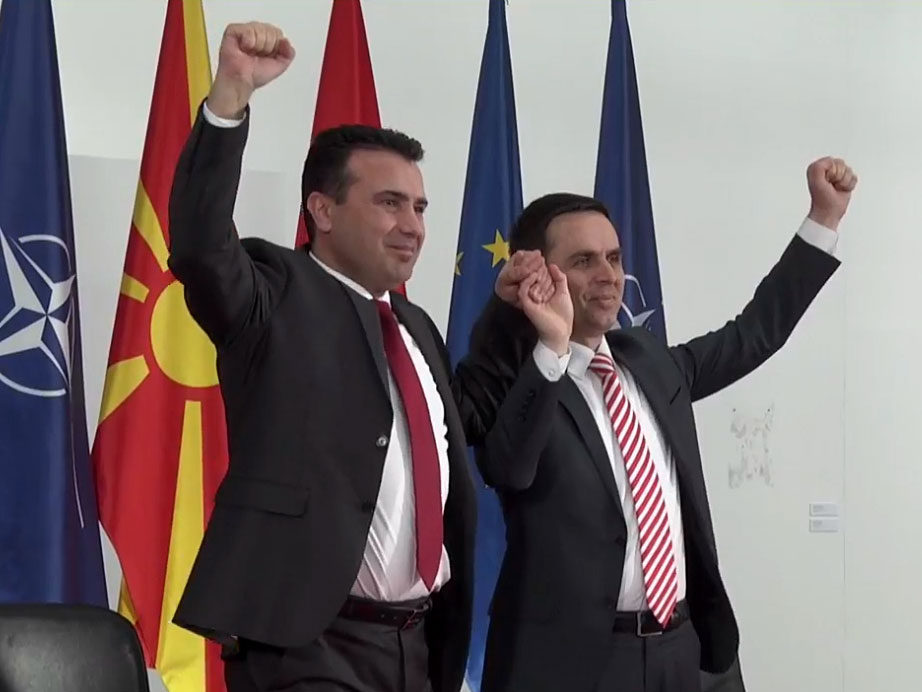Zaev and Kasami sign coalition agreement