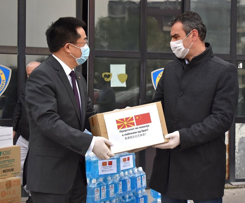 China donates medical equipment to the Macedonian police