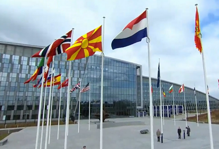 Macedonia’s flag raised at NATO headquarters in Brussels