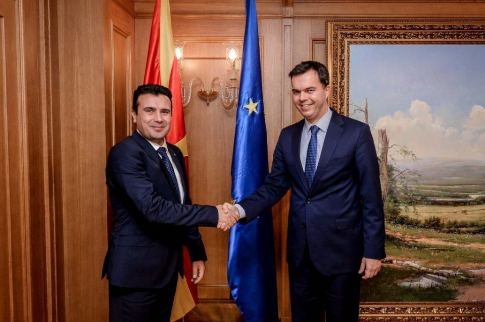 Zaev meets Hungarian Ambassador Dux, says he hopes for green light to open EU accession talks