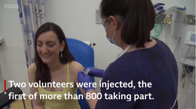 First volunteers injected in UK’s coronavirus vaccine trial